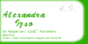 alexandra izso business card